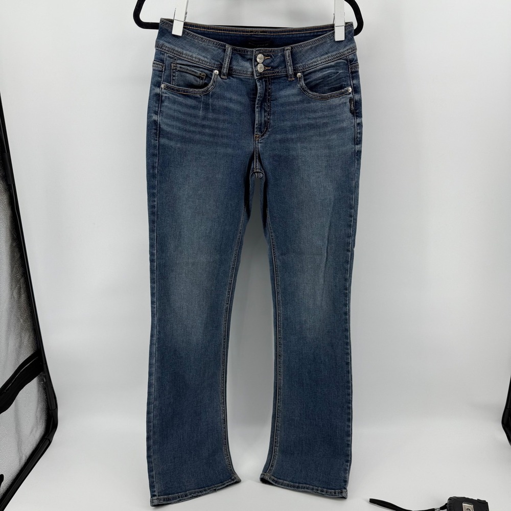 Silver Jeans Co Women's Size Medium Boot Cut Jeans Blue Low Rise